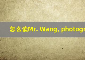 怎么读Mr. Wang, photographer